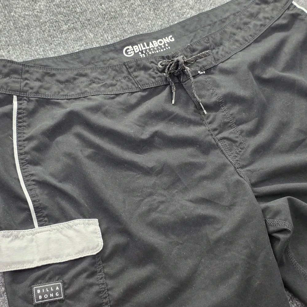 Billabong Board‎ Shorts Mens 38 Black Recycler 73 Originals Swim Trunks M161TBSE